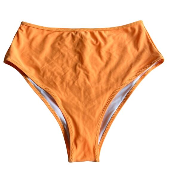 NWT! Cupshe Orange Swim Bikini Bottom Size Large - Picture 1 of 11